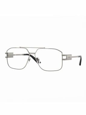 NEW Versace VE1302 1001 Gunmetal Eyeglasses Authentic